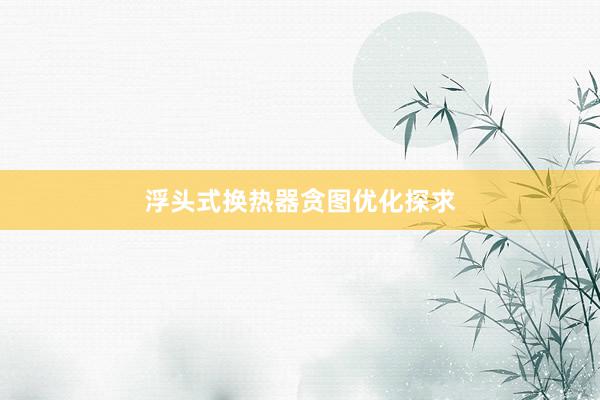 浮头式换热器贪图优化探求